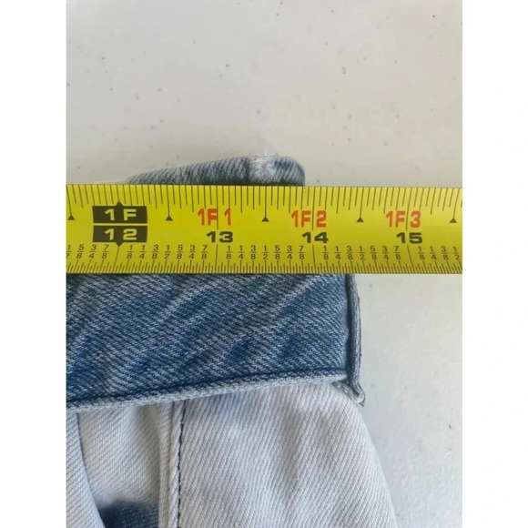 Women's BDG Urban Outfitters Bleached Denim Mini Skirt Raw Hem Size S GUC! 0207 - Picture 8 of 16